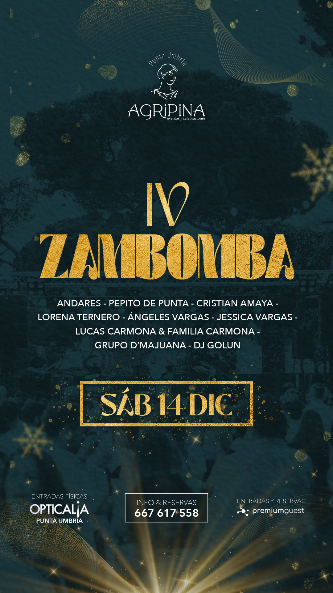 cartel IV Zambombá Agripina